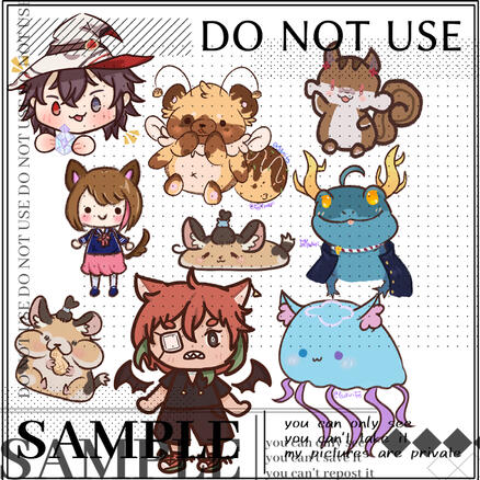 Chibi & animal squishies